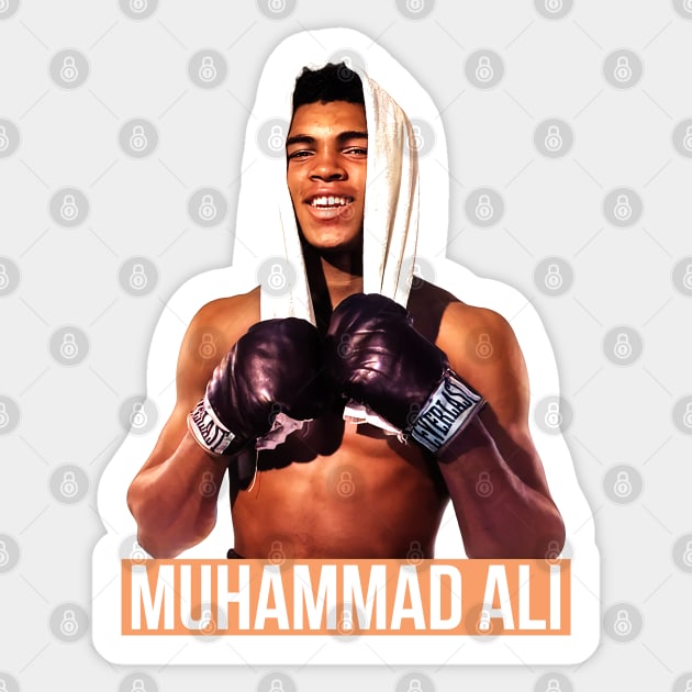 Muhammad Ali Sticker by sandesart